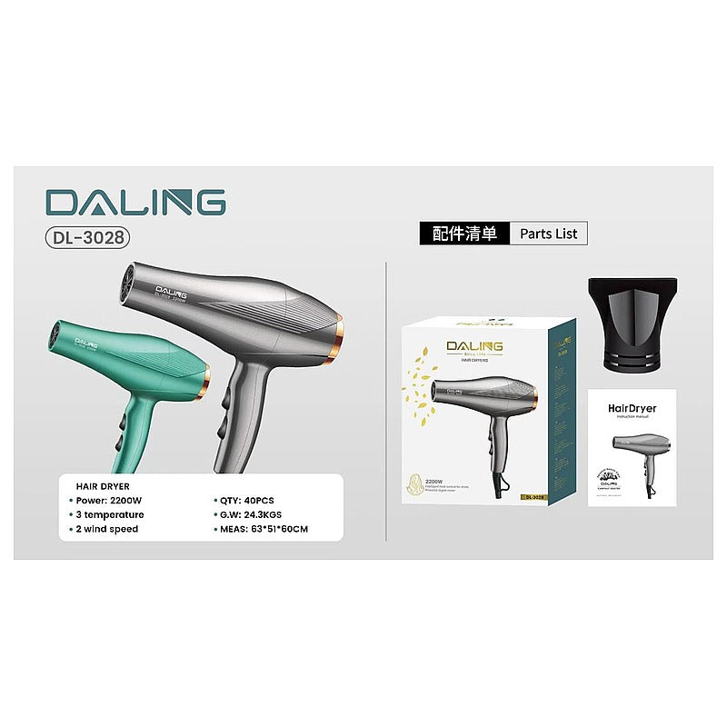 DL-3028 - SECADORA DE CABELLO DALING 2200W (40/1)