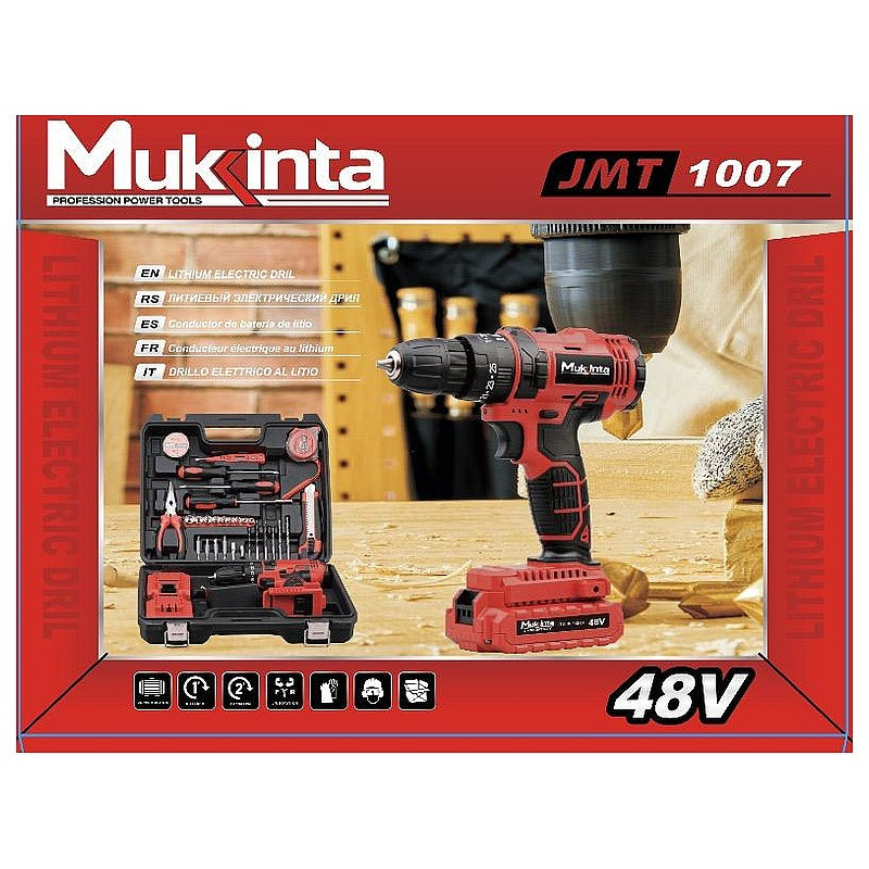 JMT-1007 - TALADRO INALAMBRICO DE 48V (10/1)