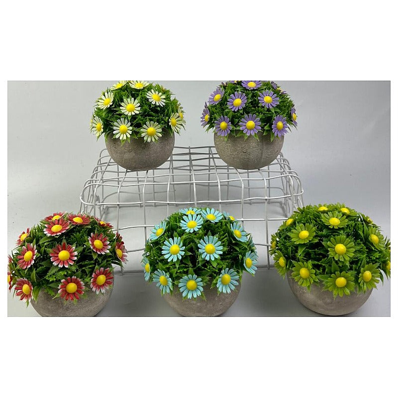 NW-SF51 - MACETAS CON FLORES DECORATIVAS MULTICOLOR (96/1)