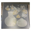 H-HYP12 - CUADRO DECORATIVO CON JARRONES Y FLORES (6/1)