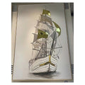 H-HYP13 - CUADRO CON IMAGEN DE BARCO A VELA (6/1)