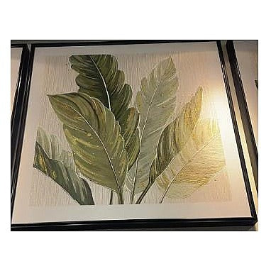 H-HYP31 - CUADRO DECORATIVO DE HOJAS VERDES (6/1)