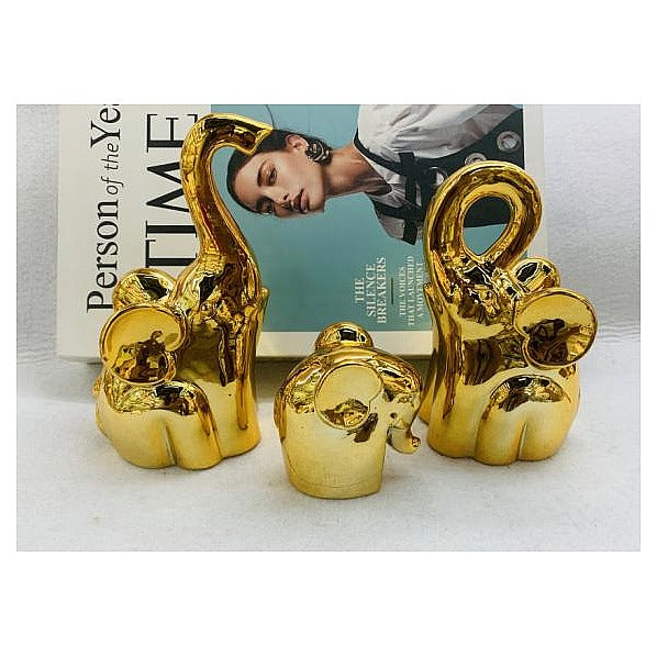 Y-AC2-39 - FIGURAS DECORATIVAS DE ELEFANTE DORADAS (36/1)