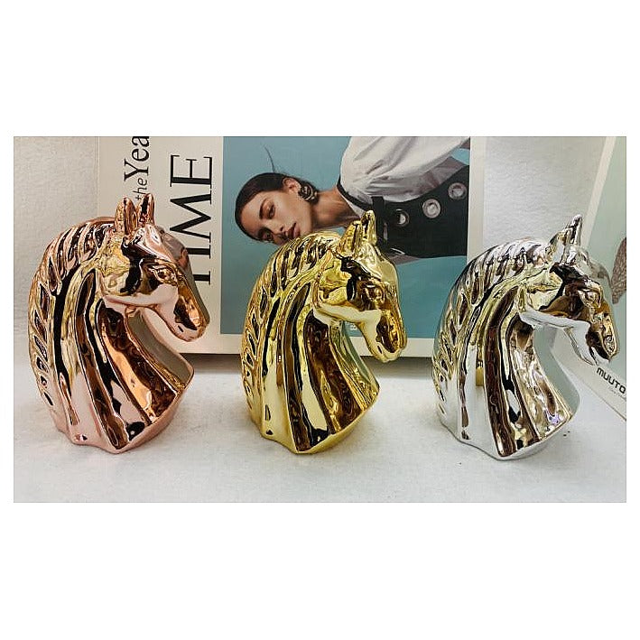Y-AC2-67 - ESCULTURAS DECORATIVAS DE CABALLOS METÁLICOS (72/1)