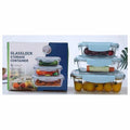 HG-KRG91 - SET DE RECIPIENTES DE VIDRIO CON TAPA (12/1)