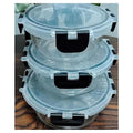 HG-KRG94 - SET DE RECIPIENTES DE VIDRIO CON TAPA (12/1)