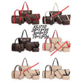 HG-LL019 - SET DE BOLSOS Y CARTERAS EN TONOS MARRÓN Y BEIGE (60/1)