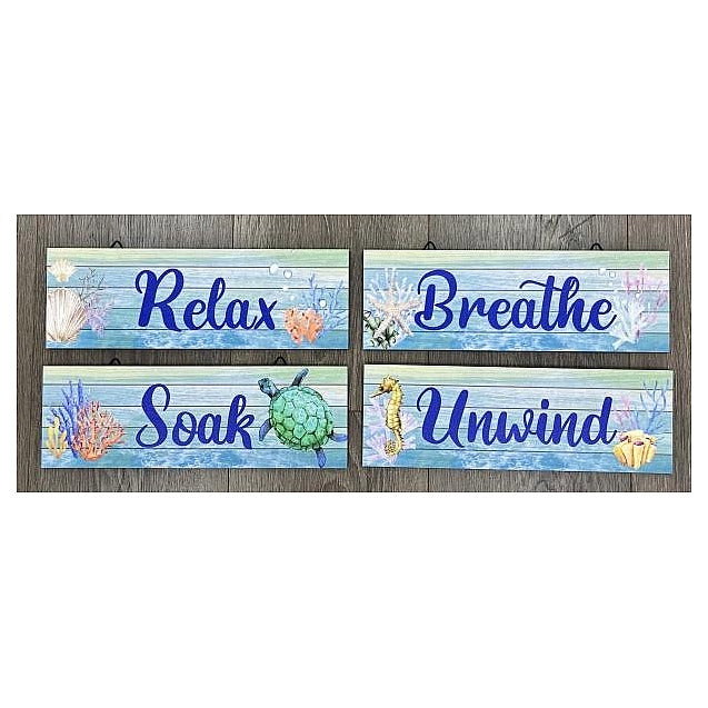 H-CSP10 - CONJUNTO DE LETREROS DECORATIVOS MARINOS (288/1)