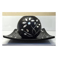 H-YYC09 - JUEGO DE PORTAVELA DECORATIVO NEGRO (72/1)