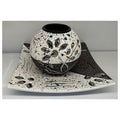 H-YYC16 - CONJUNTO DECORATIVO JARRÓN Y BANDEJA (72/1)
