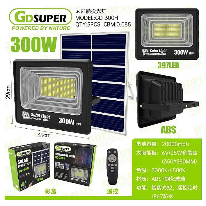 HNE-055 - REFLECTOR SOLAR LED 300W (5/1)