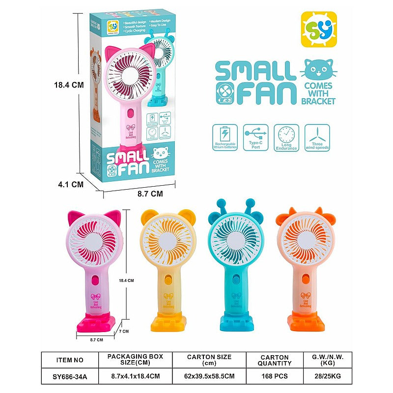 D-QS037 - VENTILADOR PORTÁTIL RECARGABLE CON SOPORTE (168/1)