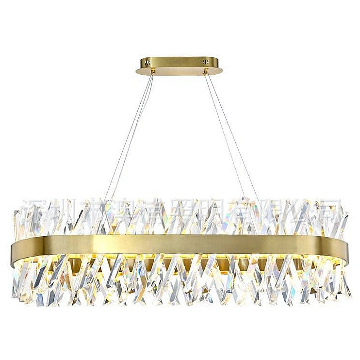 GDL-047 - LÁMPARA COLGANTE DE CRISTAL Y METAL (1/1)