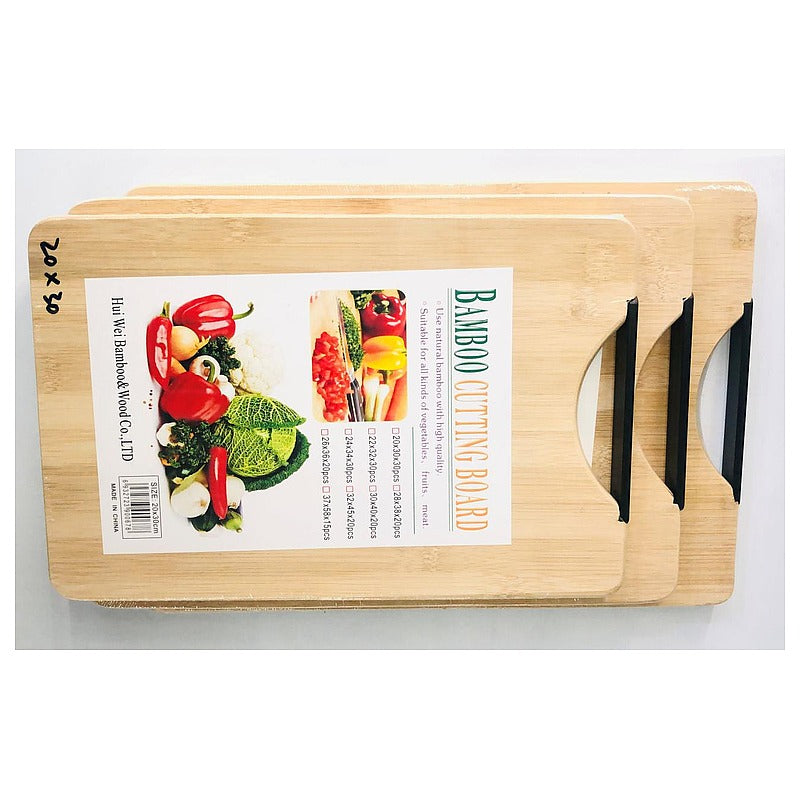 HG- QZ009 - TABLA PARA CORTAR DE BAMBÚ 20X30 CM (20/1)