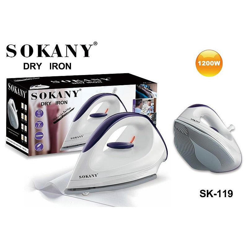 SK-119 - PLANCHA ELÉCTRICA SOKANY 1200W (20/1)