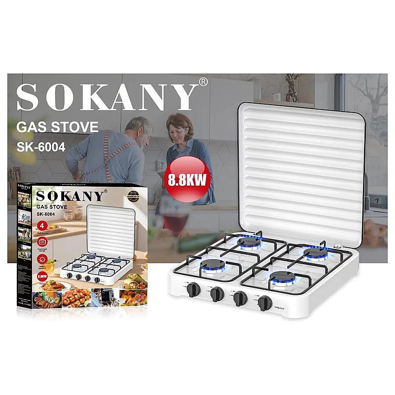 SK-6004 - ESTUFA DE GAS DE 4 QUEMADORES (4/1)