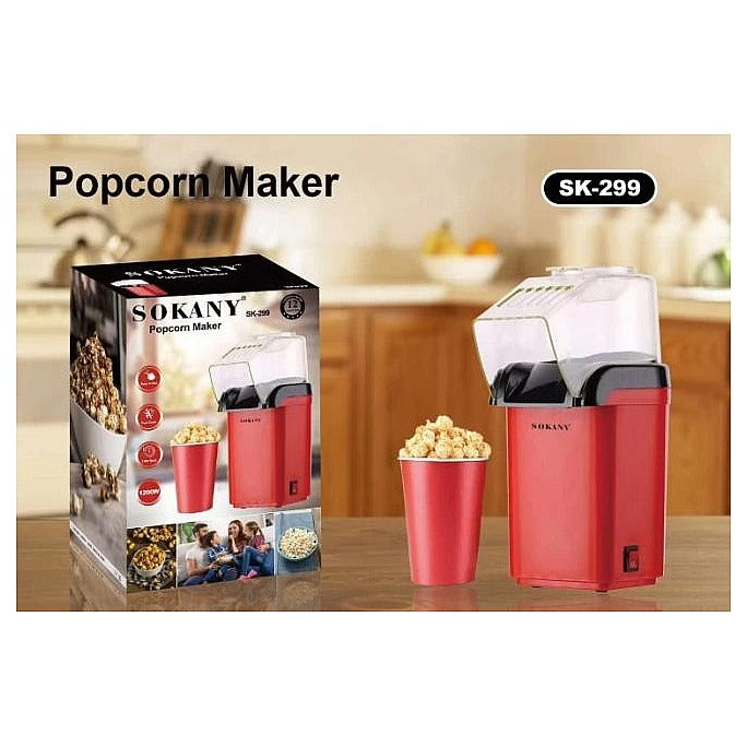 SK-299 - MAQUINA DE PALOMITAS DE MAIZ ROJA (16/1)