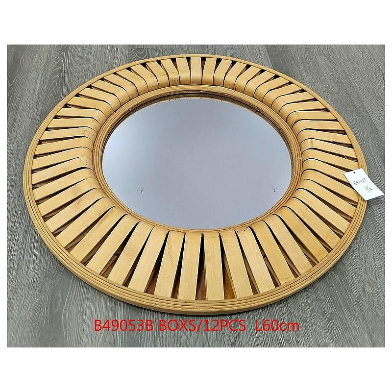 H-WVM11 - ESPEJO REDONDO DE BAMBÚ 60 CM (10/1)