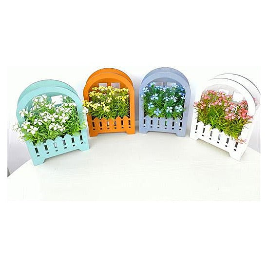 HG-HHF2 - MACETEROS DECORATIVOS CON FLORES ARTIFICIALES (72/1)