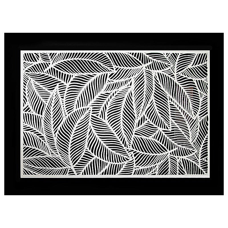 HG-HTM81 - CUADRO DECORATIVO HOJA EN RELIEVE (360/1)