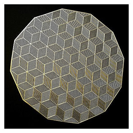 HG-HTM82 - PLATO DECORATIVO GEOMÉTRICO (360/1)