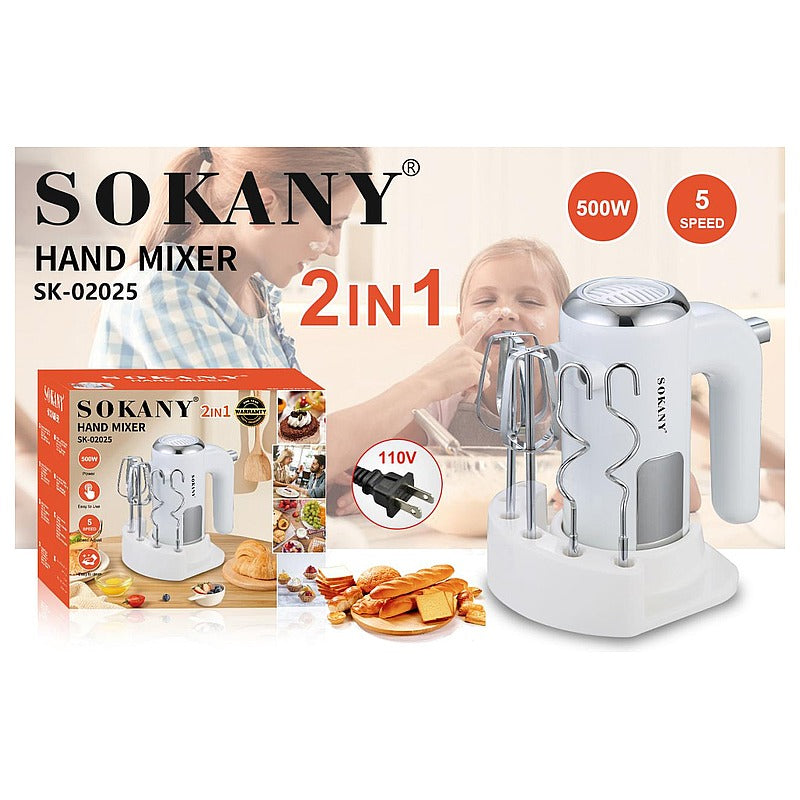 SK- 02025 - BATIDORA DE MANO 2 EN 1 SOKANY (20/1)