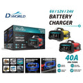 DW-12024 - CARGADOR DE BATERÍA 6V/12V/24V 40A (12/1)