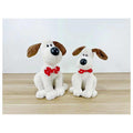 JR-ST124 - PELUCHES DE PERRO CON MOÑO ROJO (200/1)