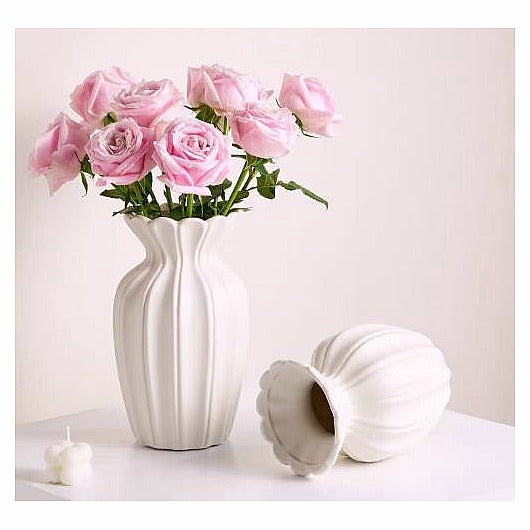 H-YDY60 - FLORERO DE CERÁMICA BLANCO (24/1)