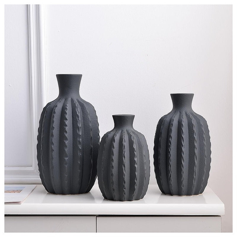 H-YDY90 - JARRONES DECORATIVOS NEGROS (12/1)