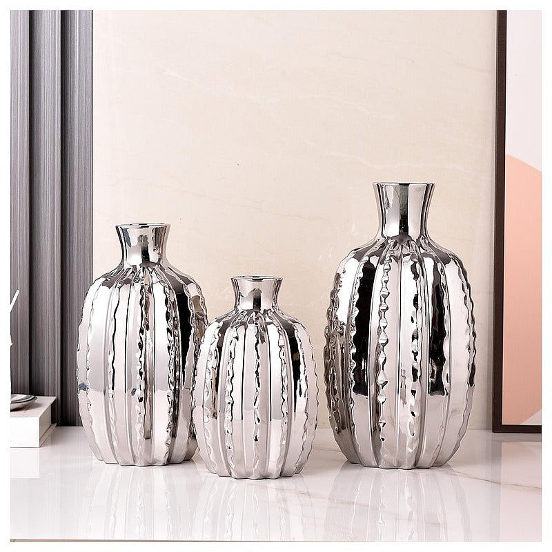 H-YDY95 - JARRONES DECORATIVOS METÁLICOS (24/1)