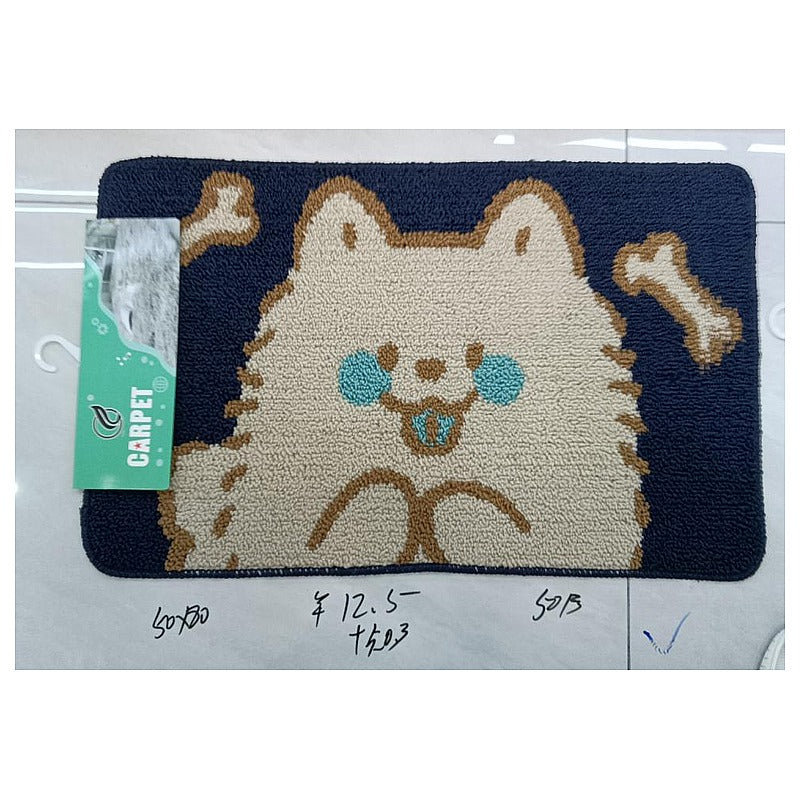 HG-LM055 - ALFOMBRA DE FELPA CON DISEÑO DE PERRO (50/1)