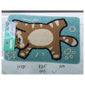HG-LM056 - TAPETE INFANTIL CON DISEÑO DE GATO 50X80 (50/1)