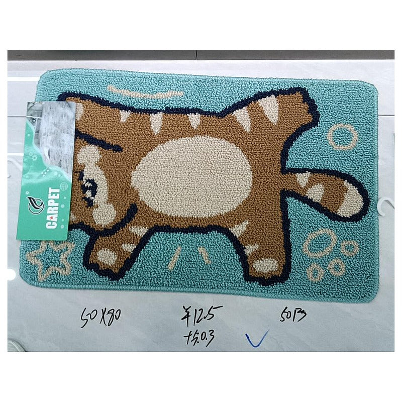 HG-LM056 - TAPETE INFANTIL CON DISEÑO DE GATO 50X80 (50/1)