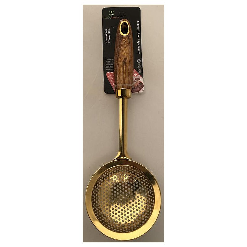 OB-KT-G32 - ESPUMADERA DE ACERO INOXIDABLE DORADA (240/1)