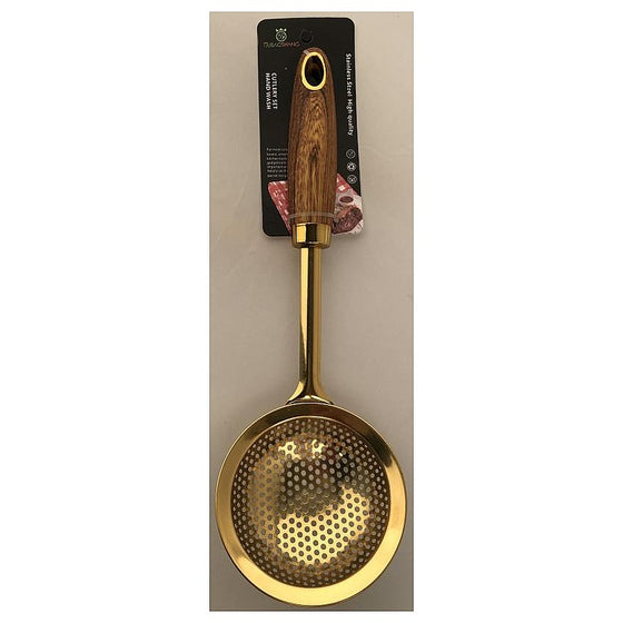 OB-KT-G32 - ESPUMADERA DE ACERO INOXIDABLE DORADA (240/1)