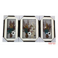 HP-XSW05 - SET DE CUADROS DECORATIVOS FLORALES 3 PIEZAS (10/1)