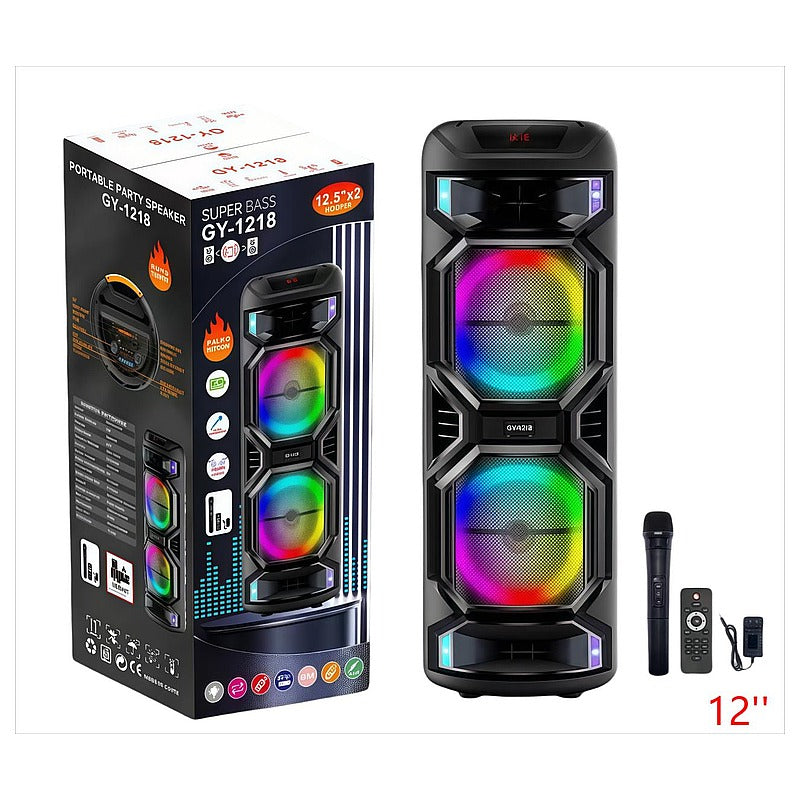 BTR-G6 - BOCINA PORTÁTIL CON LUCES LED 12" (1/1)