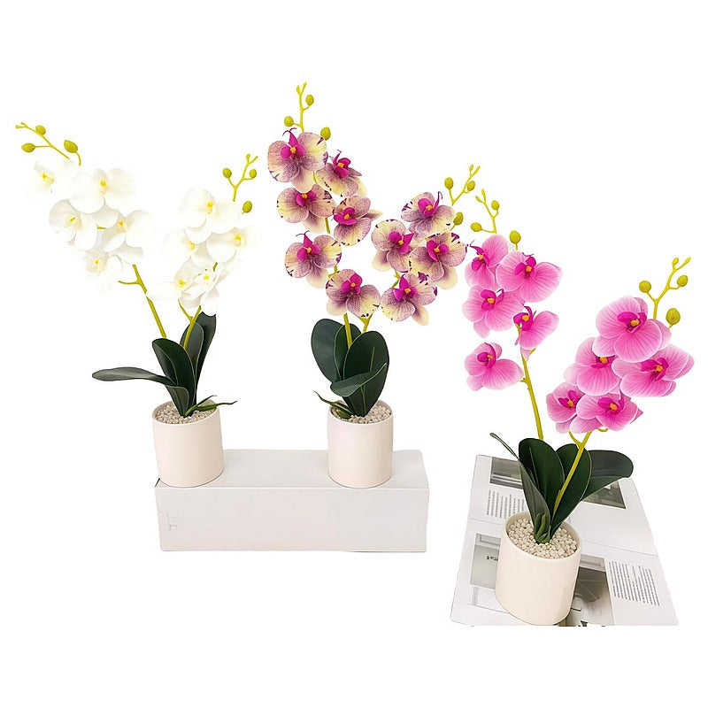 HG-HHF28 - ORQUÍDEAS ARTIFICIALES EN MACETAS (72/1)