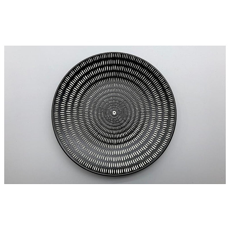 75P 2026# - PLATO DECORATIVO DE CERÁMICA NEGRO (60/1)