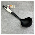 DH3452- BLACK - CUCHARÓN DE NYLON NEGRO Y BLANCO (72/1)