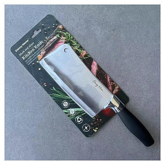 DH3865- BLACK - CUCHILLO TIPO CUCHILLA DE ACERO (48/1)