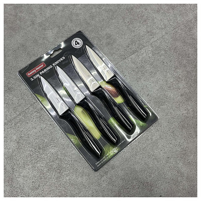 DH3616- BLACK - JUEGO DE CUCHILLOS PELADORES 3.5" (48/1)