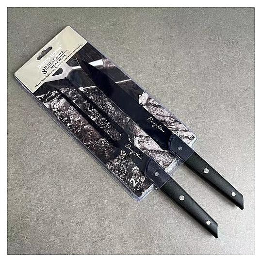 DH3852- BLACK - JUEGO DE CUCHILLOS NEGROS 8" (48/1)