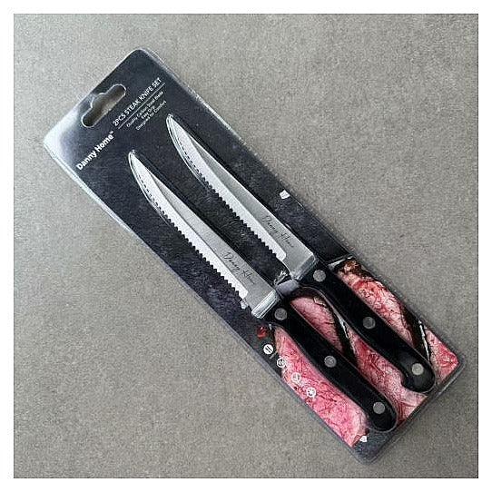 DH3775- BLACK - JUEGO DE CUCHILLOS PARA CARNE (72/1)
