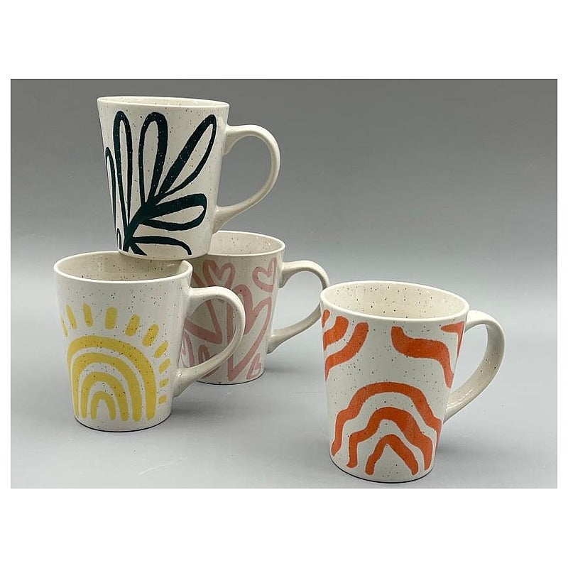T01-53 - TAZAS DE CERÁMICA DECORADAS (48/1)
