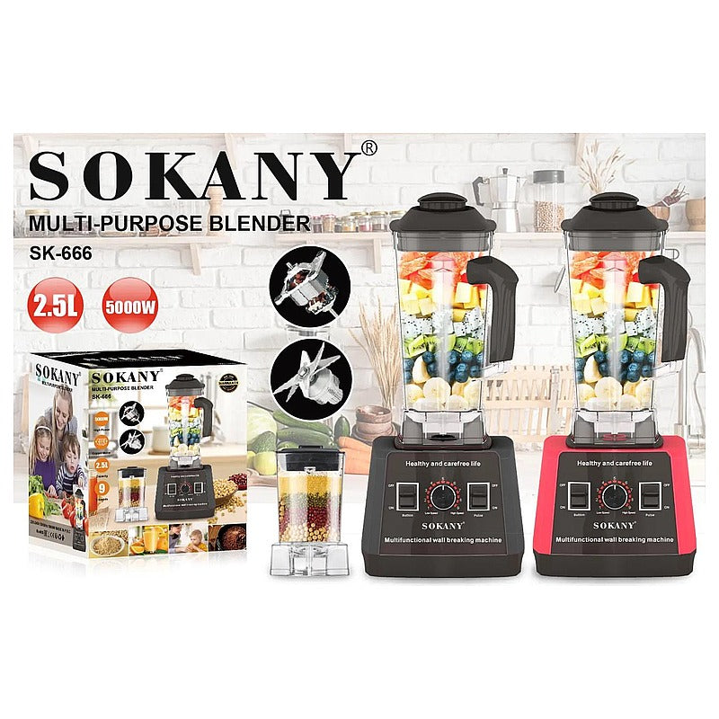 SK-666 - LICUADORA MULTIFUNCIONAL 2.5L 5000W (6/1)