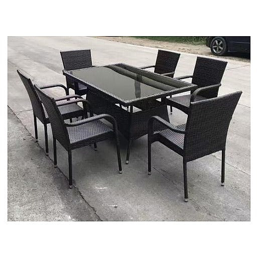 CQ-OF27 - JUEGO DE COMEDOR EXTERIOR PARA 6 PERSONAS (1/1)