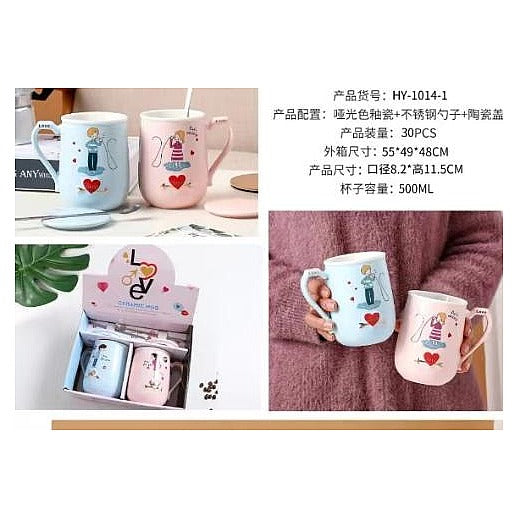 C-CUP13 - TAZAS DE CERÁMICA 500 ML CON DIBUJOS (30/1)