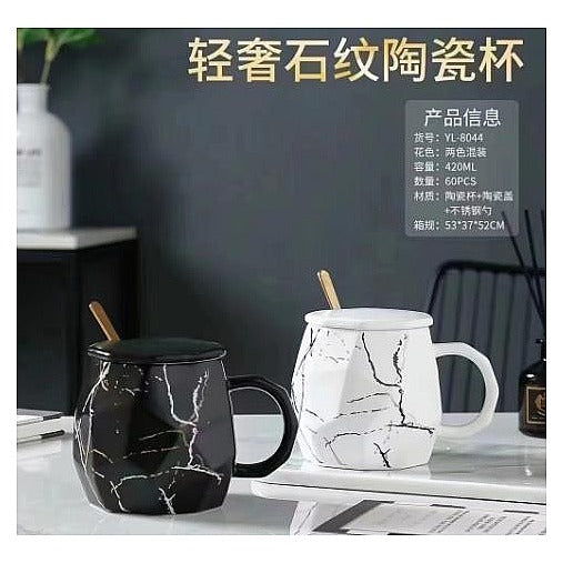 C-CUP15 - TAZA DE CERÁMICA EFECTO MÁRMOL (60/1)